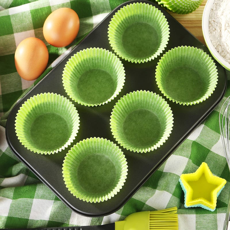 Warm party Warmparty Baking Cups Cupcake Liners, Standard Sized, 300 Count (Green) - Image 4
